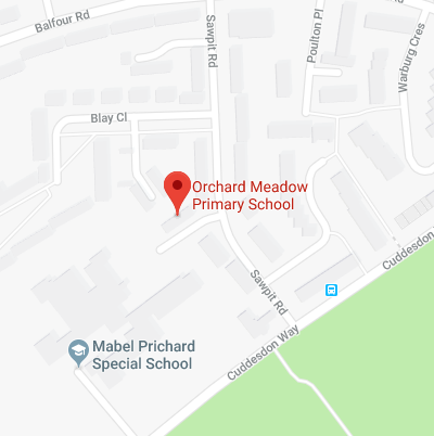 Google Map for Orchard Meadow Primary School
